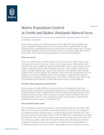 Smith and Bybee Nutria Population Control Fact Sheet