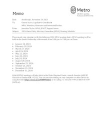 2024 MPAC meeting schedule