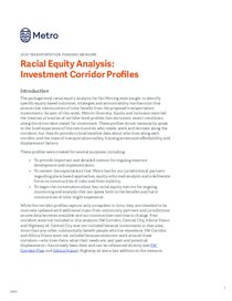 Get Moving 2020 Racial Equity Analysis for Corridors