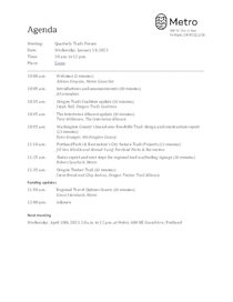 Meeting agenda, January 10, 2024