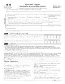 IRS form W-9