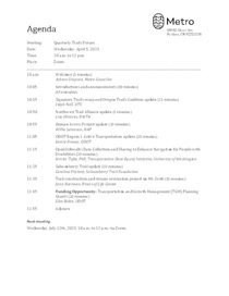 Meeting agenda - April 5, 2023 