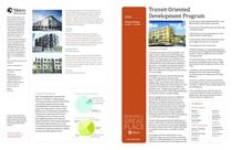 Transit-Oriented Development Program 2016 Annual Report