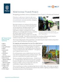 82nd Avenue transit project overview and update - fall 2023
