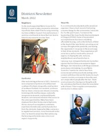 District 6 newsletter – March 2022