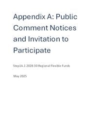 RFFA Step 1 public comment report appendices