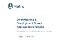 2040 Planning and Development Grants application handbook