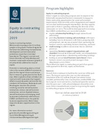 2019 annual equity in contracting dashboard
