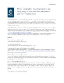 FAQ SHS tax - employers and payroll companies