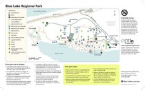 Map of Blue Lake Regional Park (Spanish)