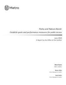 Parks and Nature Bond Audit