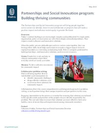 Partnerships and social innovation program factsheet