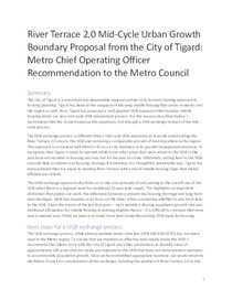 UGB boundary exchange: Metro COO recommendation to Metro Council