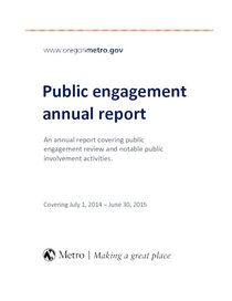 Public engagement annual report 2014-2015