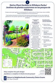 Nature in Neighborhoods community choice grant finalists