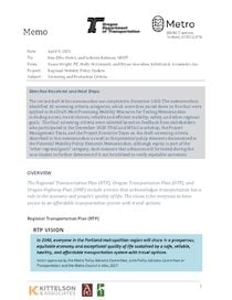 Attachment C - Screening and evaluation criteria