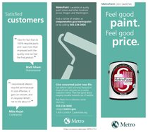 MetroPaint brochure and swatches