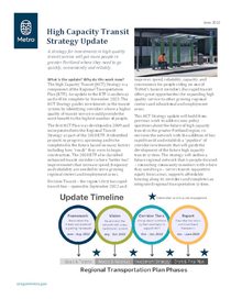 High Capacity Transit factsheet – strategy