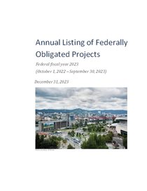 Annual Listing of Federally Obligated Projects, FFY 2023