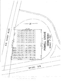 Powell Grove Cemetery map