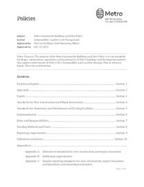 Sustainable buildings and sites