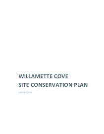 Willamette Cove Site Conservation Plan
