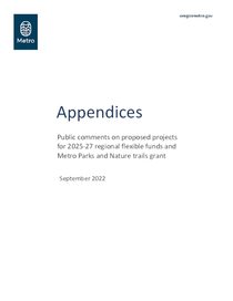 Appendices 2025-27 RFFA public comment report