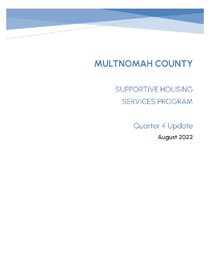 Multnomah County Q4 progress report (SHS)