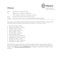 2024 MPAC meeting schedule