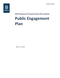 2023 RTP public engagement plan