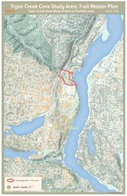 Tryon Creek Cove trail connection vicinity map