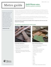 Wood acceptance standards factsheet