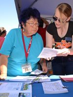 photo of Meto booth at NAYA powwow