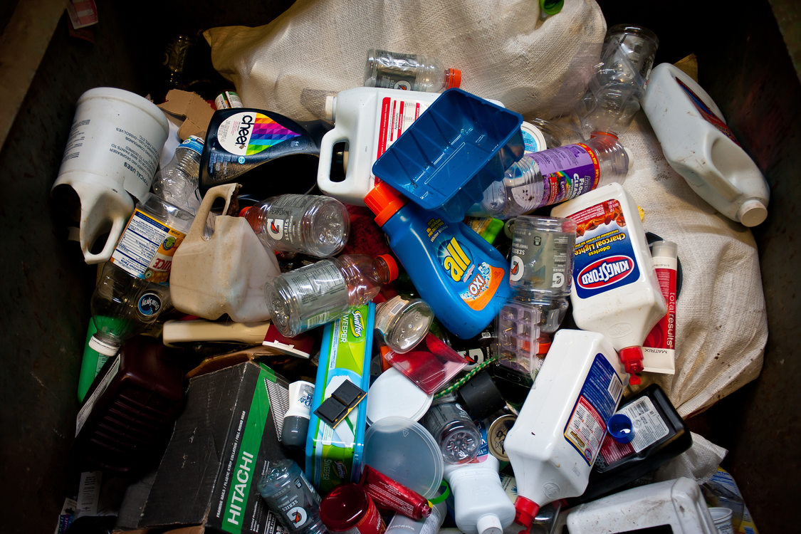 photo of plastics to recycle