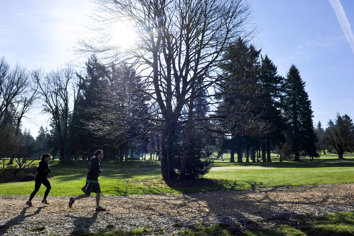 photo of runners on the fitness trail