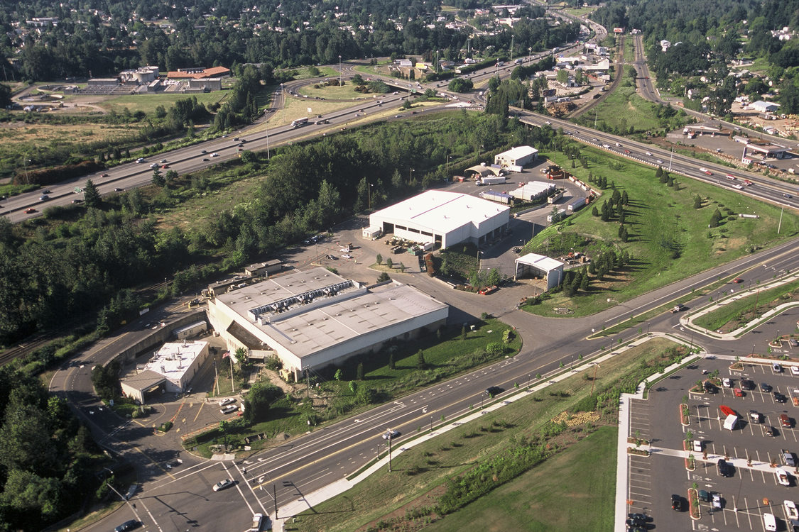 aerial view of Metro South transfer station in Oregon City