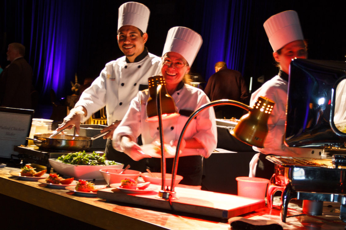 photo of catering staff at Expo