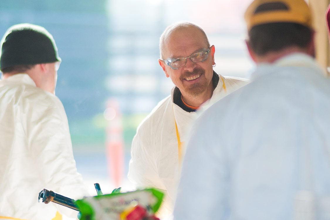 photo of employees at hazardous waste facility