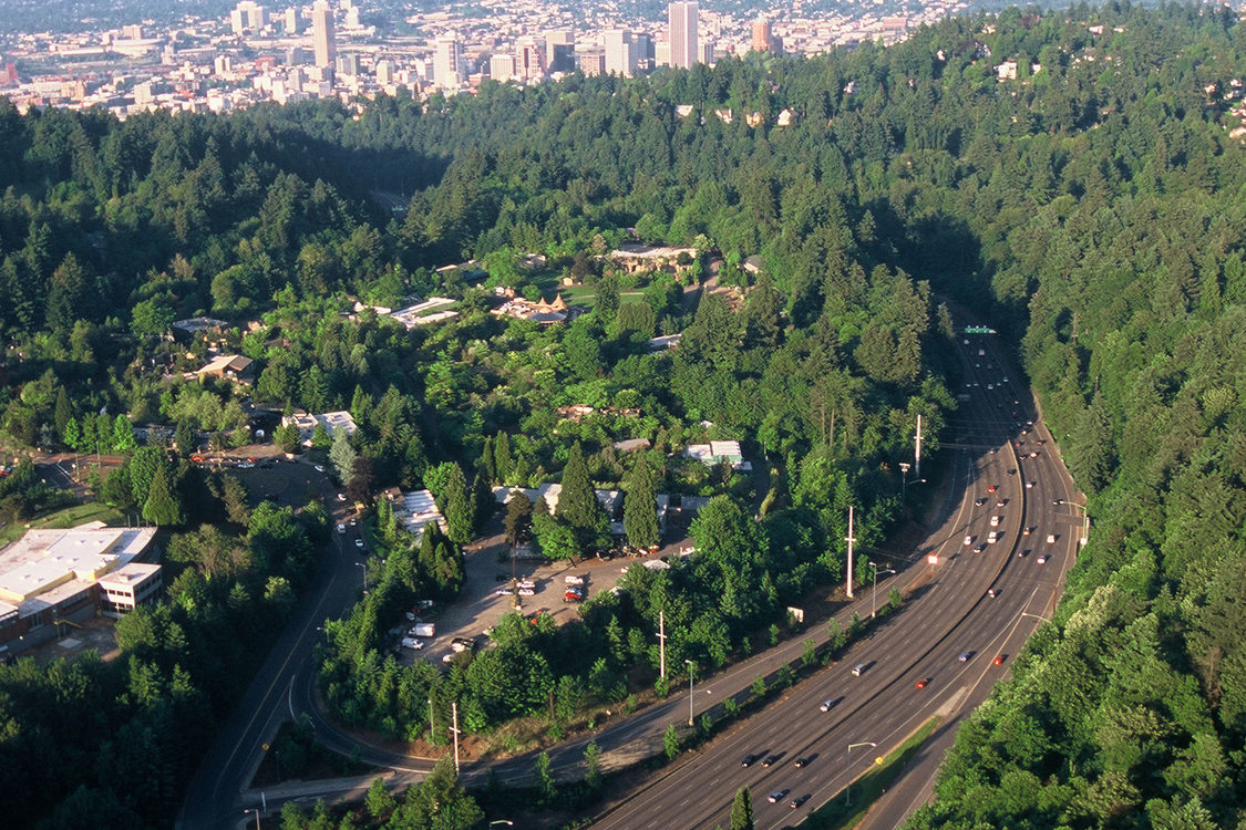 aerial photo of freeway