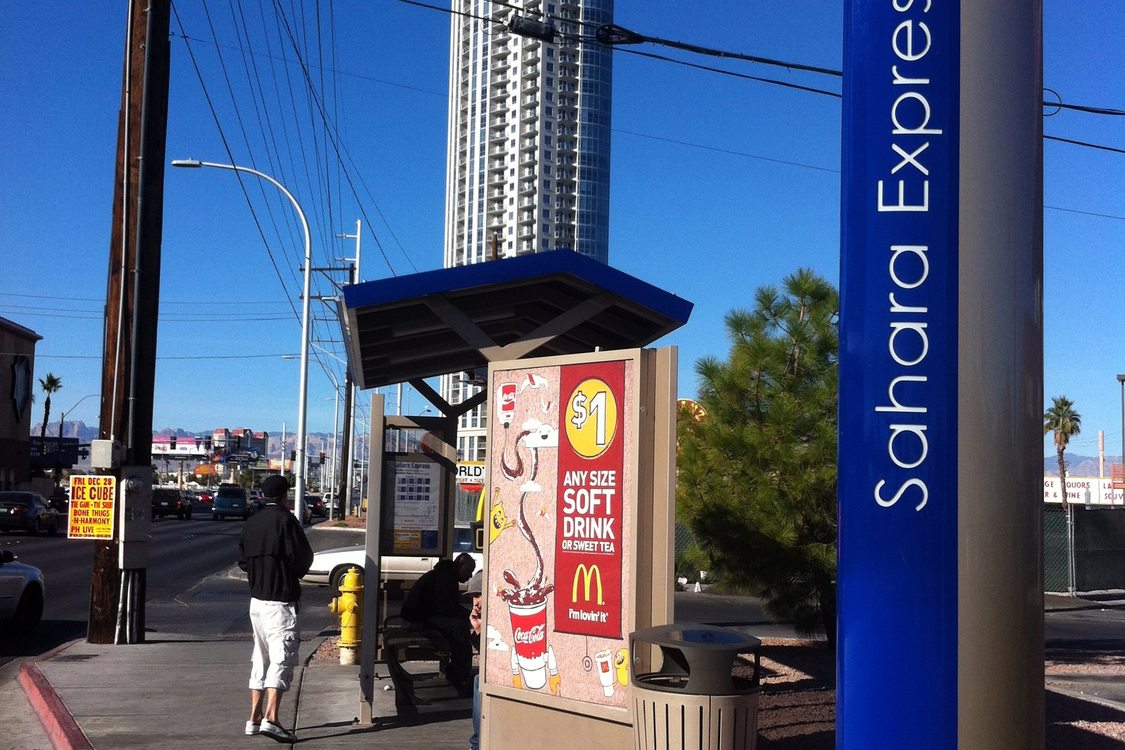 Vegas Sahara BRT stop