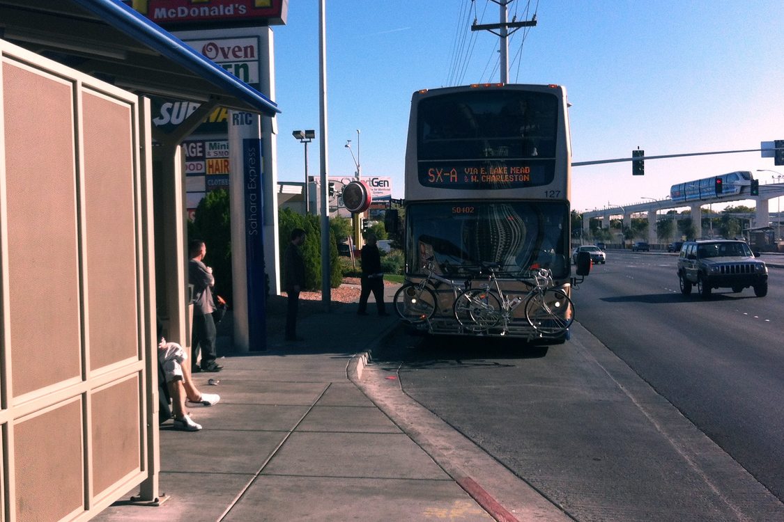 Double-decker BRT bus