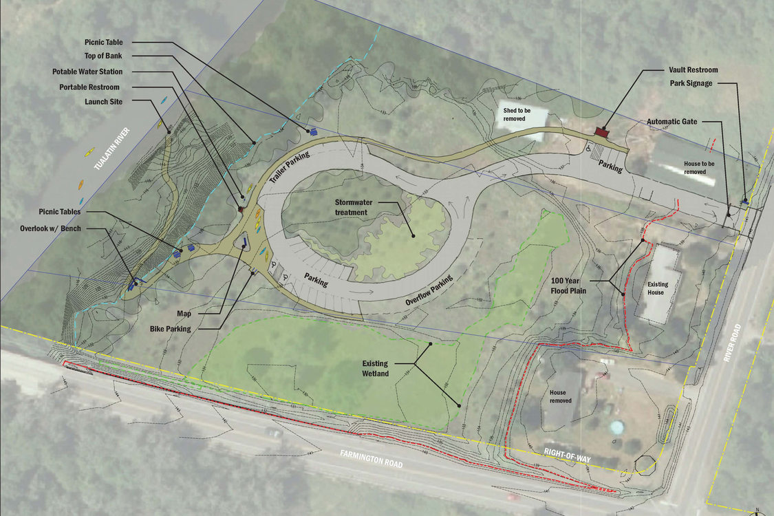 design for Farmington Road boat launch