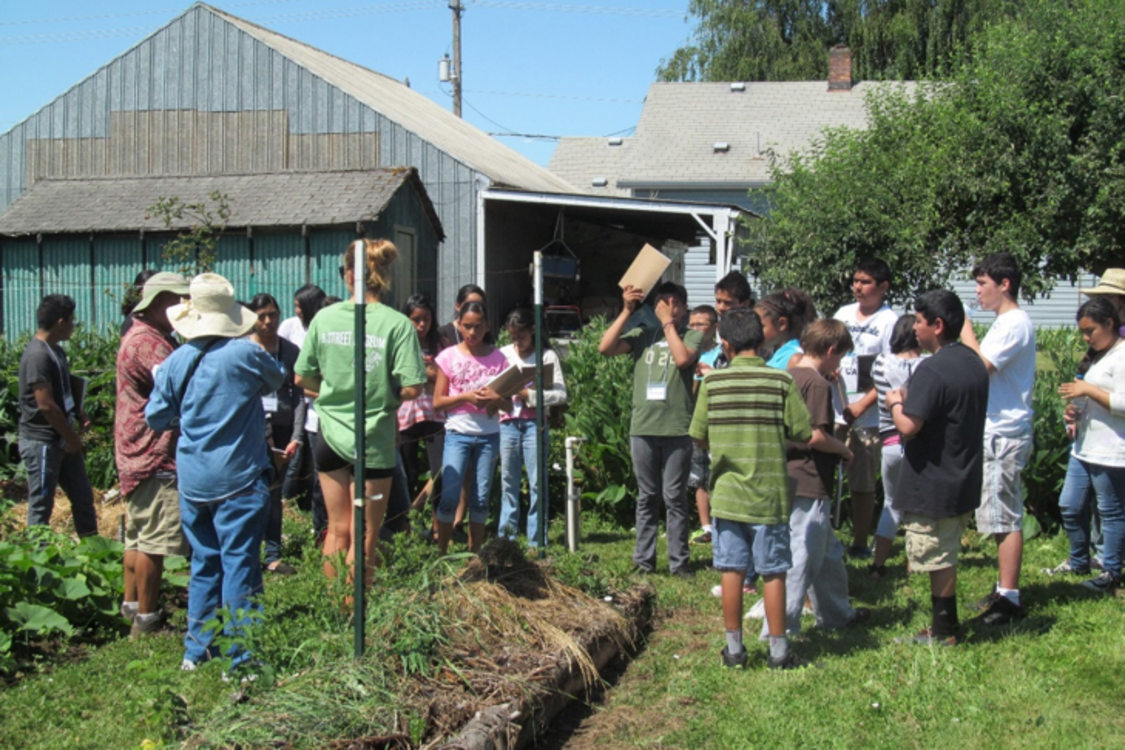 photo of youth in outdoor program