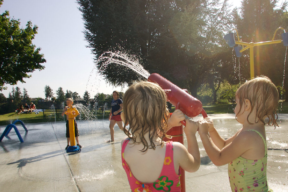 Spray ground at Blue Lake Park