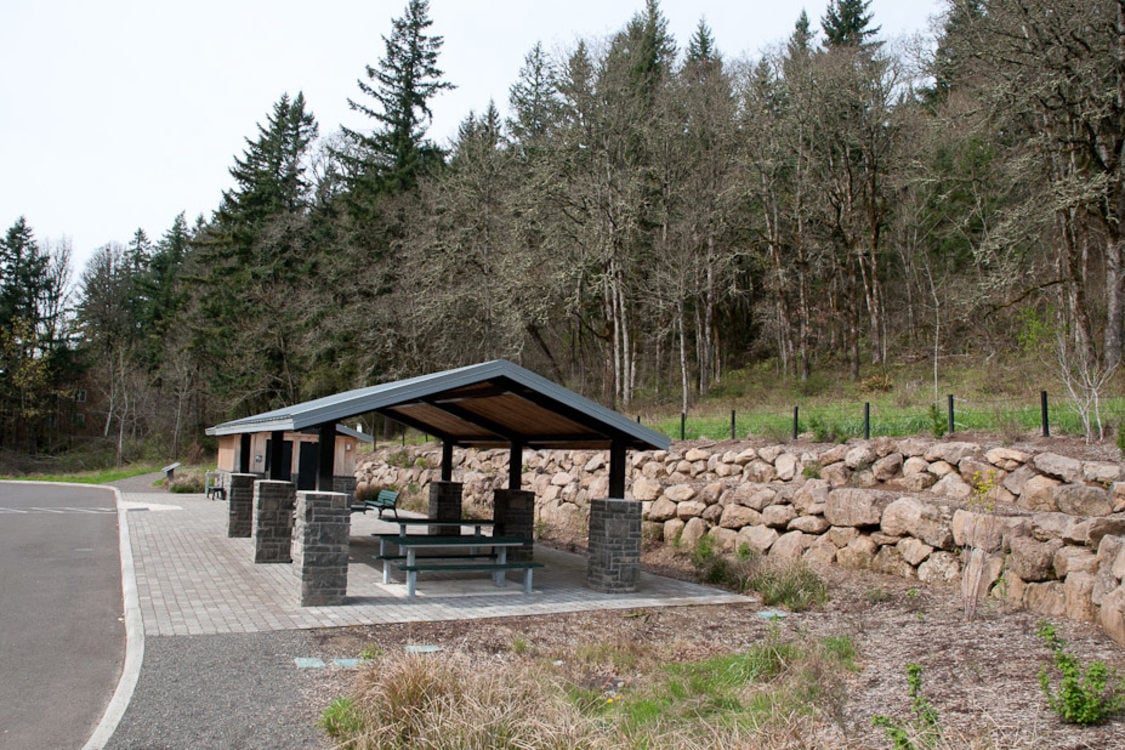 picnic table at Mount Talbert Nature Park