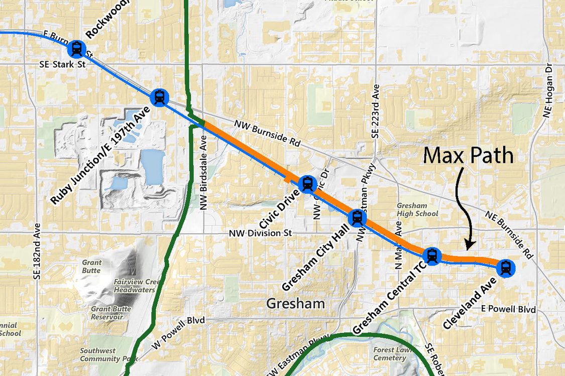 MAX Path route map