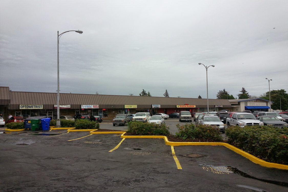 Shopping center at 122nd and Division