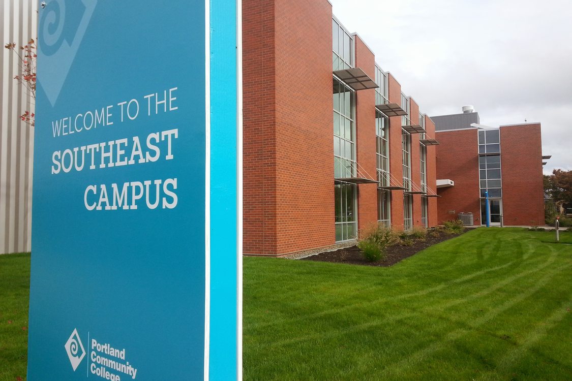 PCC Southeast Campus welcome sign