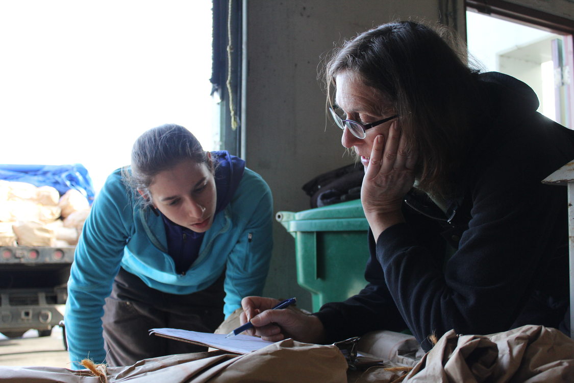 photo of Marsha Holt-Kingsley going through planting counts