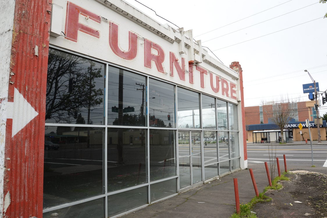 Furniture store at 82nd and Division